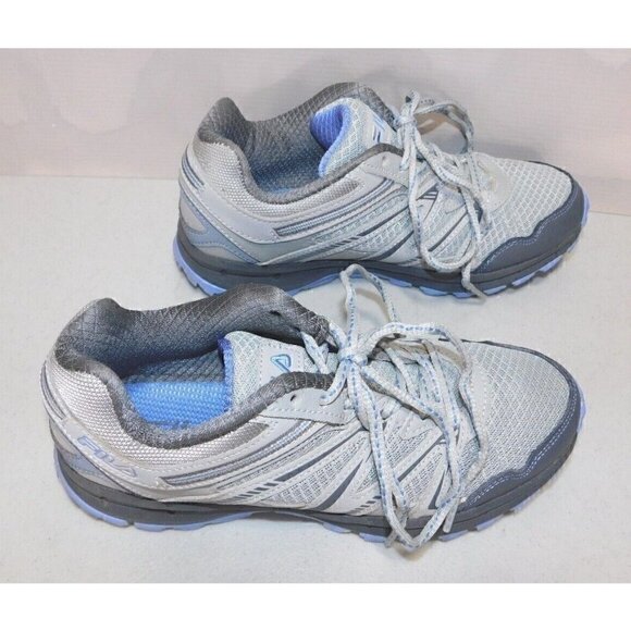 FILA gray & blue/purple fabric sneakers, woman's size 8 - Picture 5 of 9